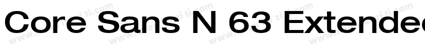 Core Sans N 63 Extended Bold字体转换